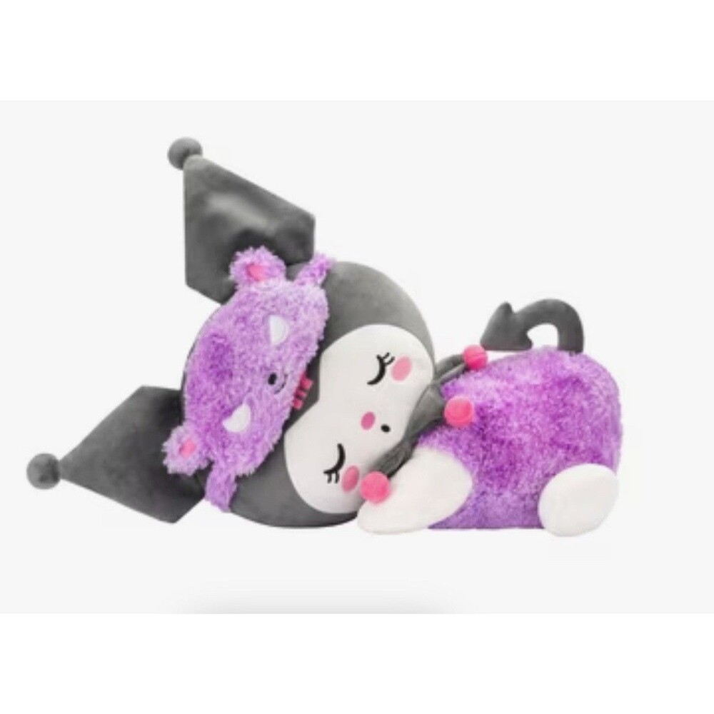 Sanrio Kuromi 18” Sleeping Plush Pillow Toy • Hello Kitty & Friends Jazwares NEW